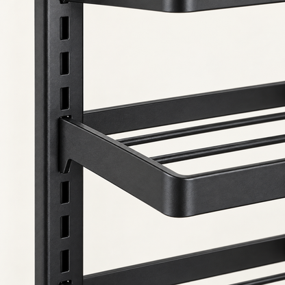 Delunie Three-Tier Cookware Organizer — Black — product detail — product illustration