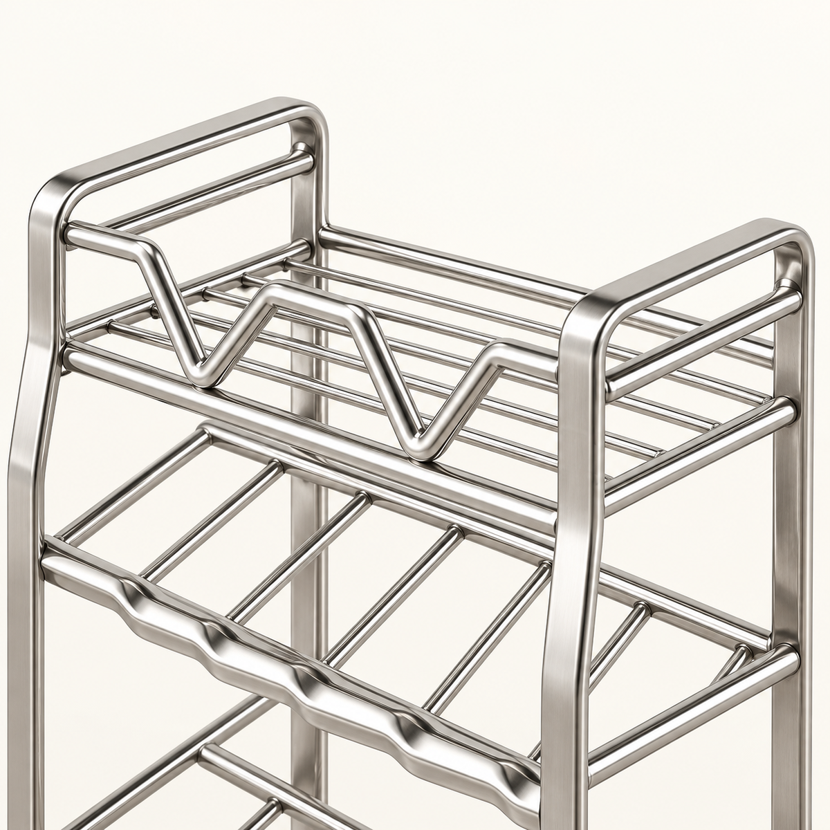 Delunie Four-Level Spice Organizer — Stainless Steel — product detail — product illustration